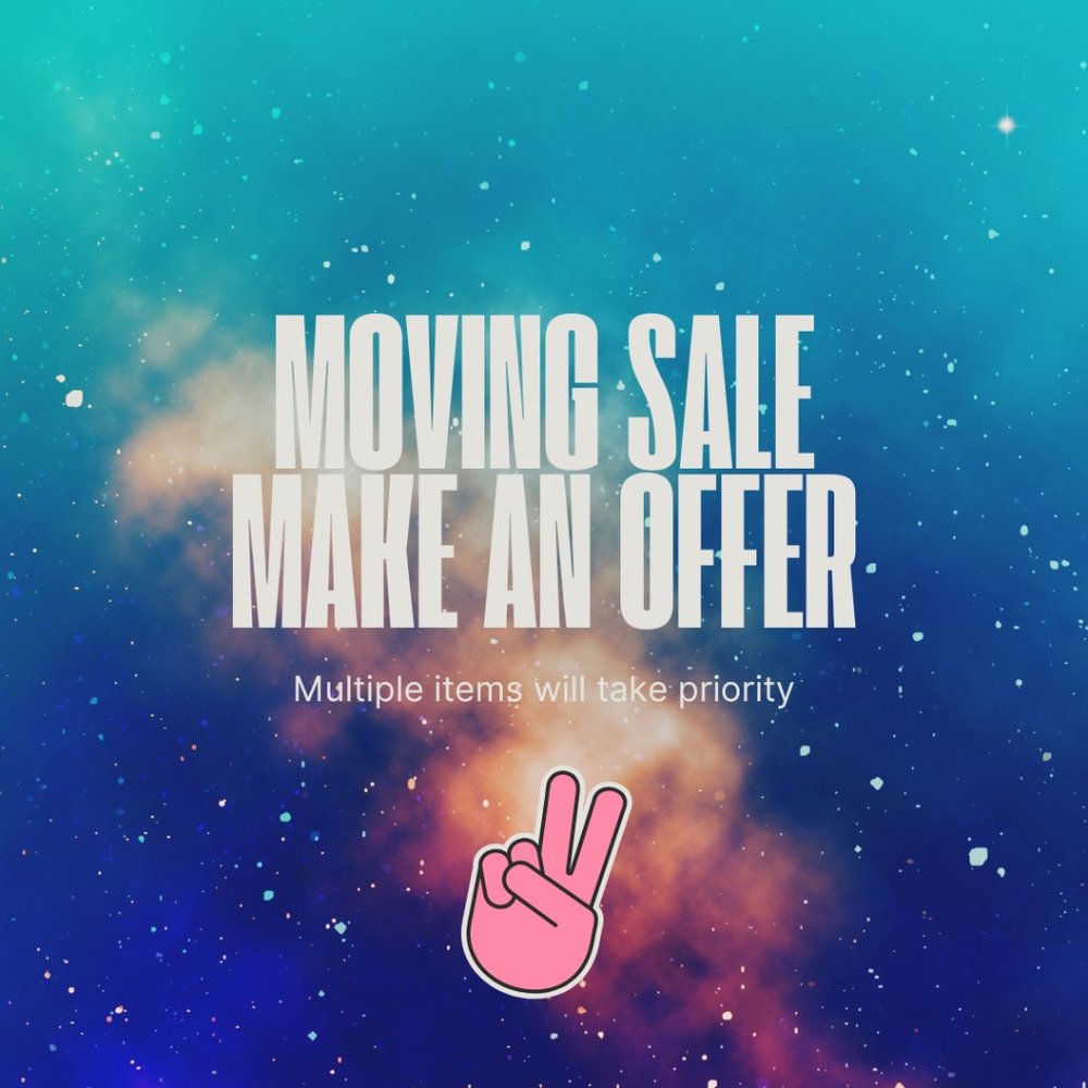 Moving! Everything must go! Make an offer.